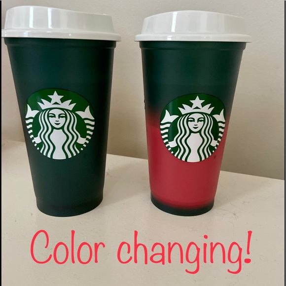 Starbucks Other - STARBUCKS HTF NEW 2020 COLOR CHANGE RED GREEN CUP